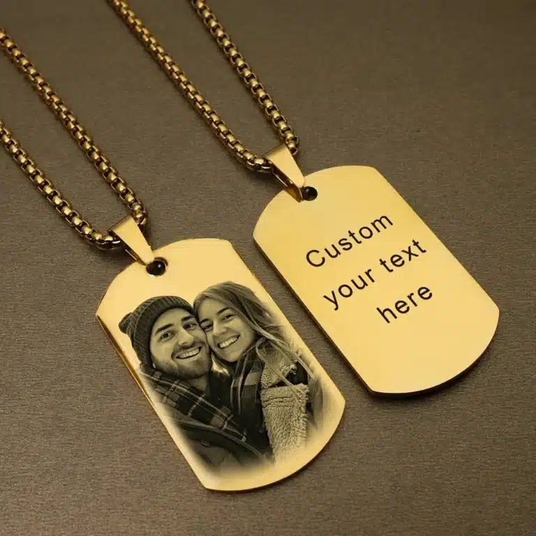 Collier couple avec date 8
