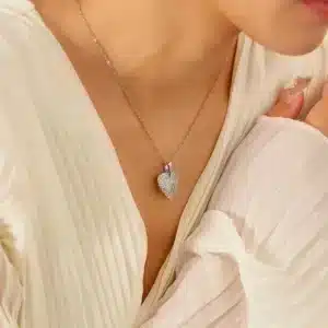 Collier couple personnalisé aile 1