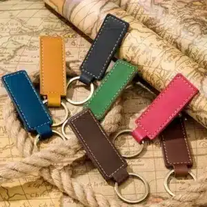 Porte clé couple personnalisable cuir 1