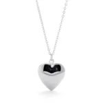 Collier coeur avec initiale couple 6
