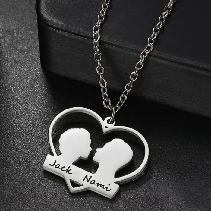 Collier couple prenom 3