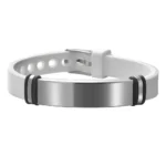 Bracelet caouchouc couple personnalisé 2