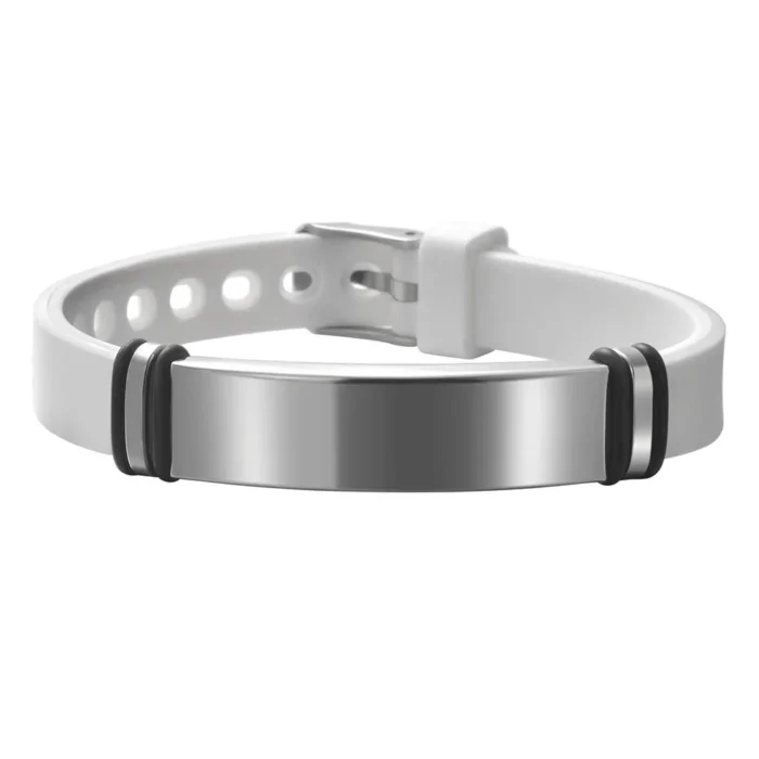 Bracelet caouchouc couple personnalisé 2