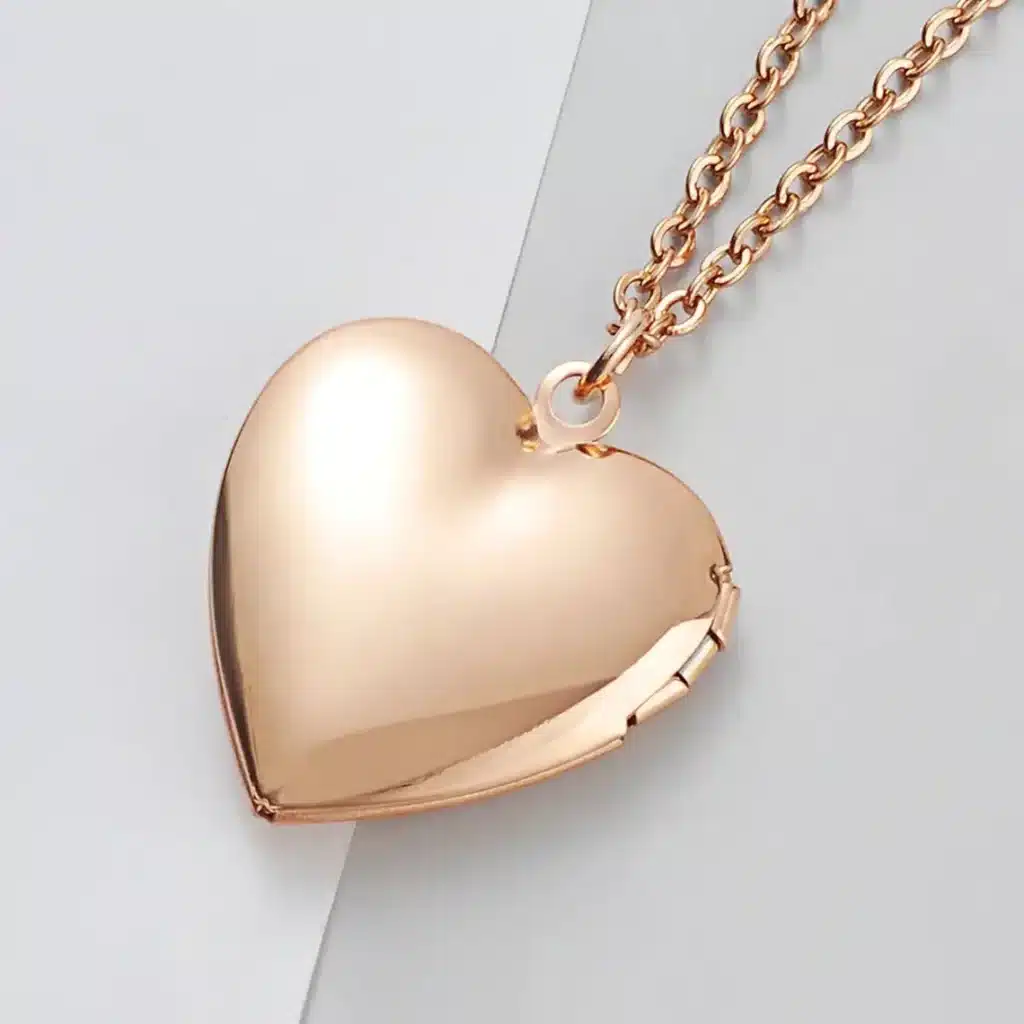 Collier couple coeur a graver