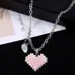Collier Lego coeur couple 3