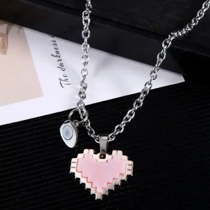 Collier Lego coeur couple 3