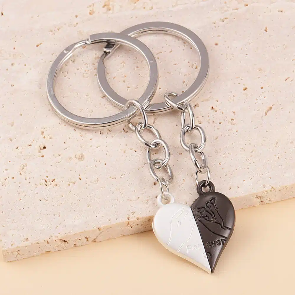 Porte clé aimanté couple