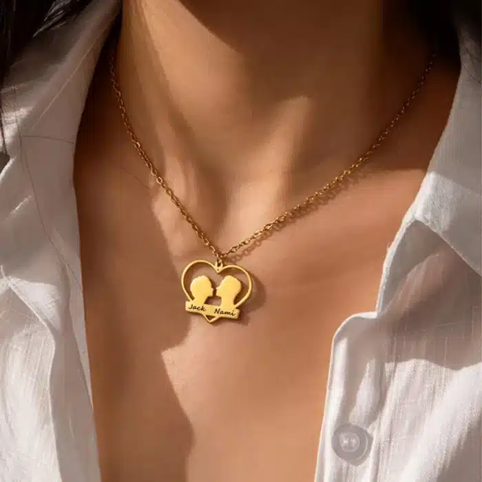 Collier couple prenom 4