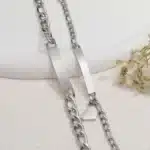Bracelet couple avec date mixte 4