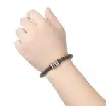 Bracelet couple date tissé 4