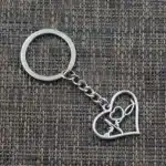 Porte clé couple battements coeurs 2