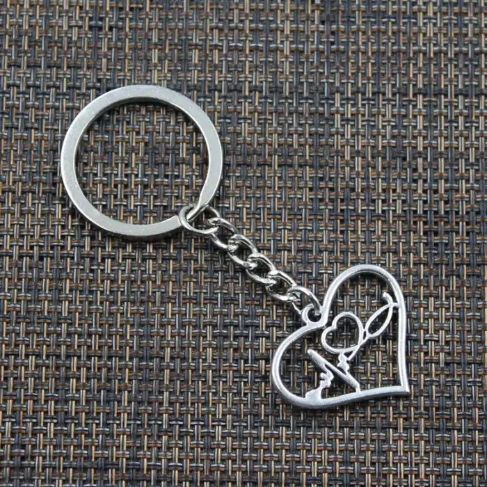 Porte clé couple battements coeurs 2
