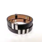 Bracelet couple cuir personnalisable 3
