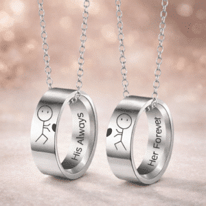 Collier bague couple