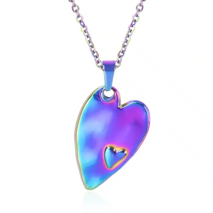 Collier coeur torsadé 4