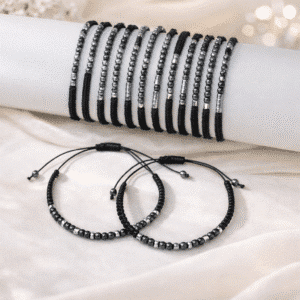 Bracelet couple code morse homme et femme