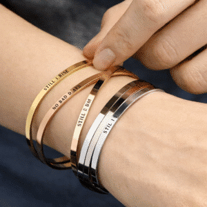Bracelet couple avec message