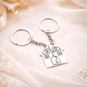 Porte clé couple maison