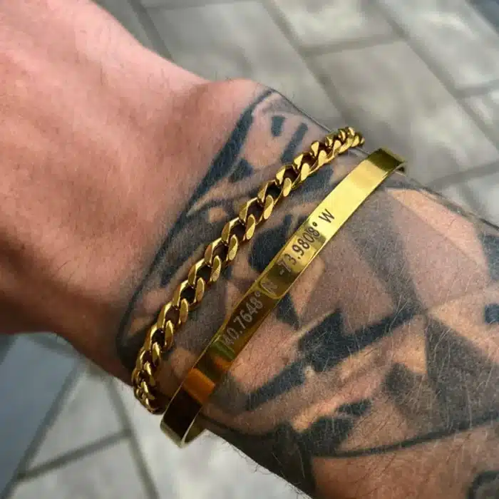 Bracelet couple avec message 5