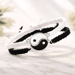 Bracelet couple yin yang