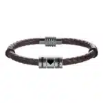 Bracelet couple date tissé 2