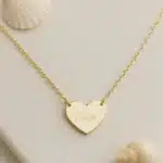 COOLTIME nom personnalisé amour coeur collier en acier inoxydable personnalisé gravé nom pendentif collier bijoux Couple cadeau 2
