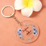 Porte clé couple date 1