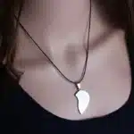 Collier couple coeur brise amour 3