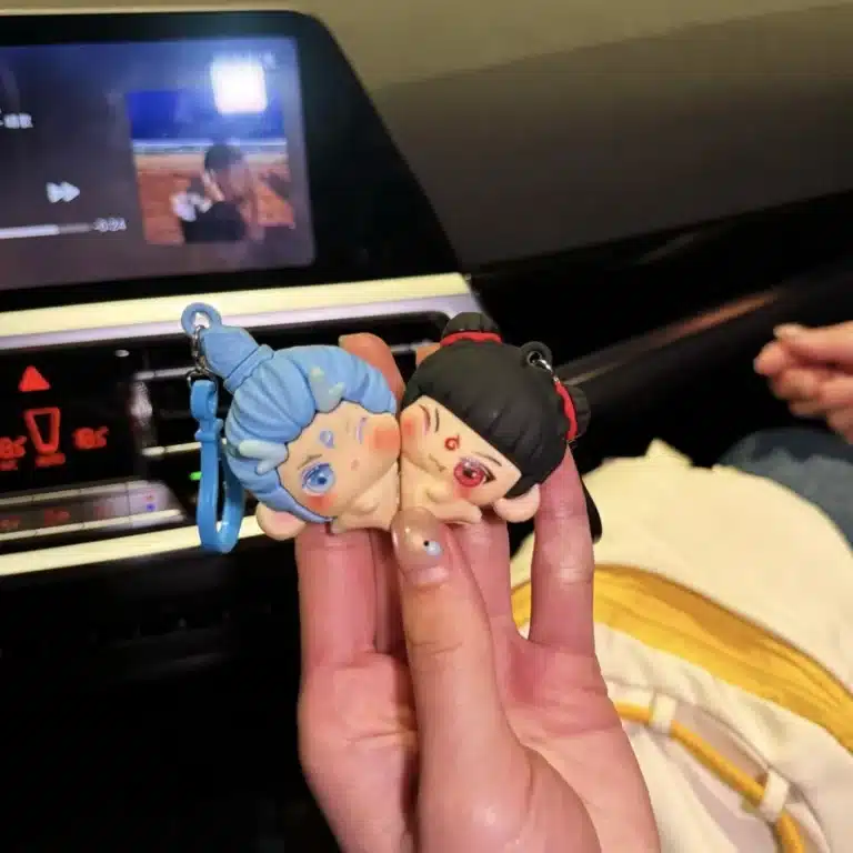 Porte clé articule couple 5