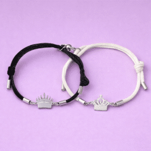 Bracelet couple distance couronne