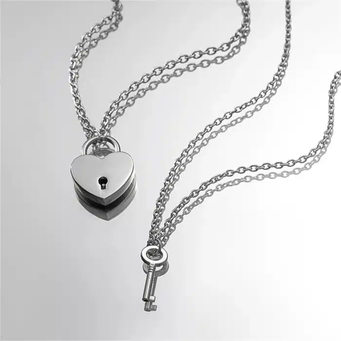 Collier clé couple 1