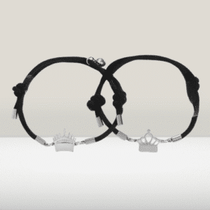 Bracelet couple distance couronne