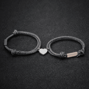 Bracelet couple aimanté personnalisé