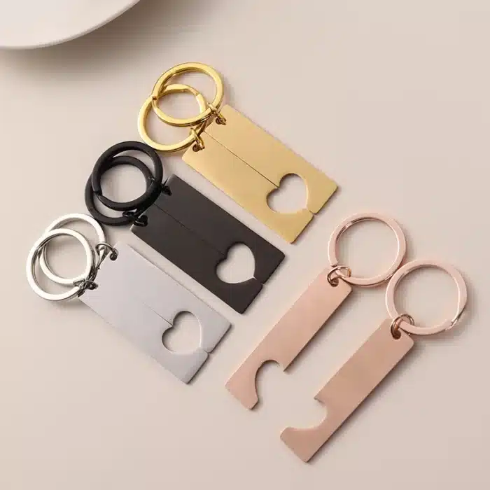 Porte clé couple personnalisable 3