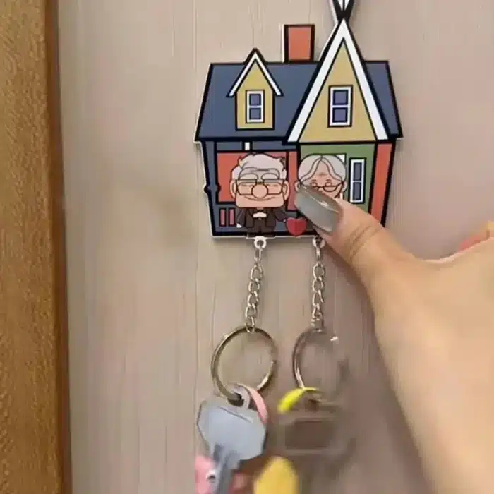 Porte clé couple là haut 1