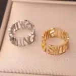 Bague avec prenom couple 1