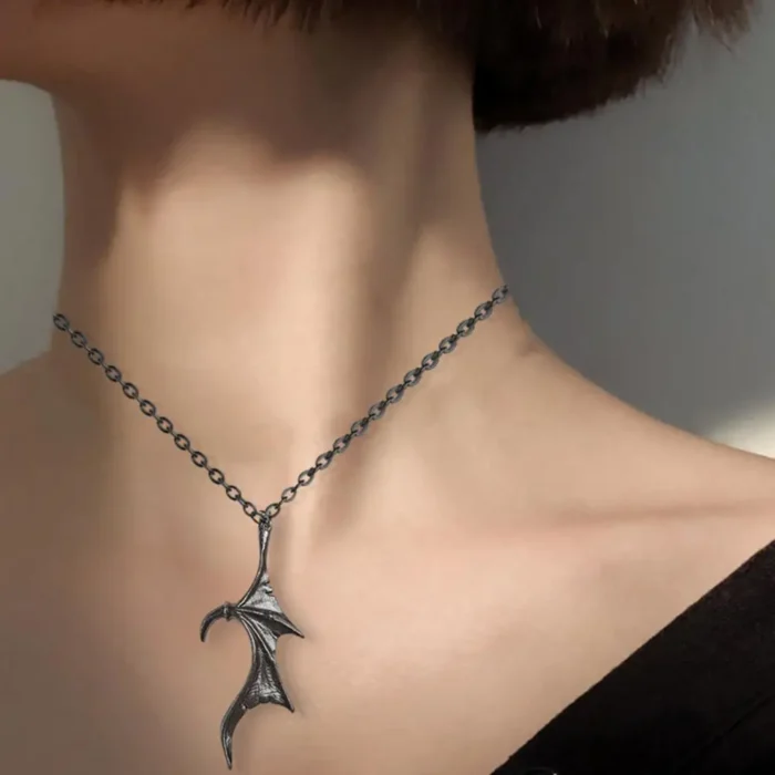 Collier pendentif couple aile 2