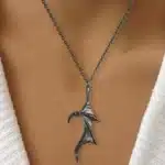 Collier pendentif couple aile 3