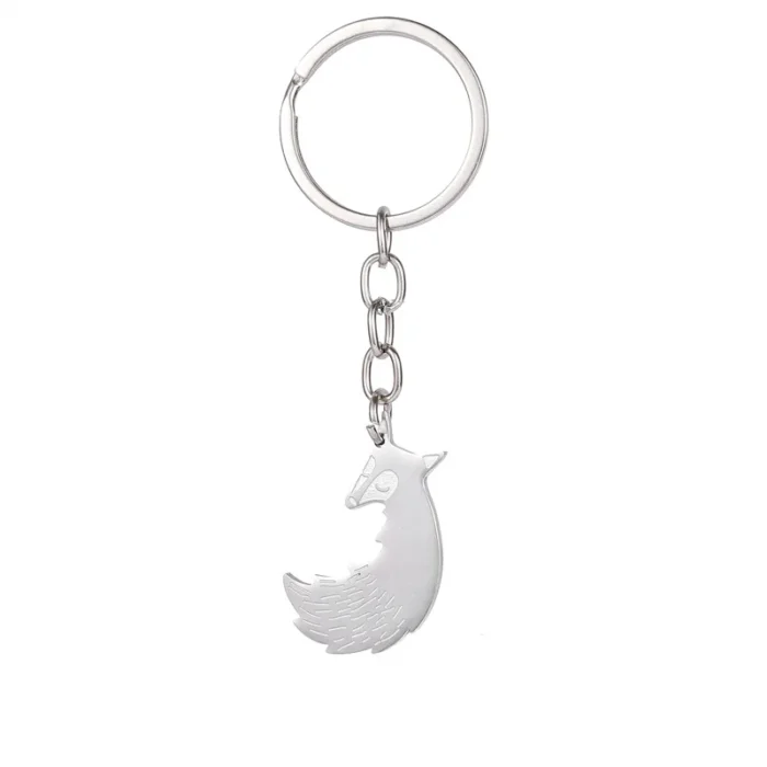 Porte clé couple de renard 5