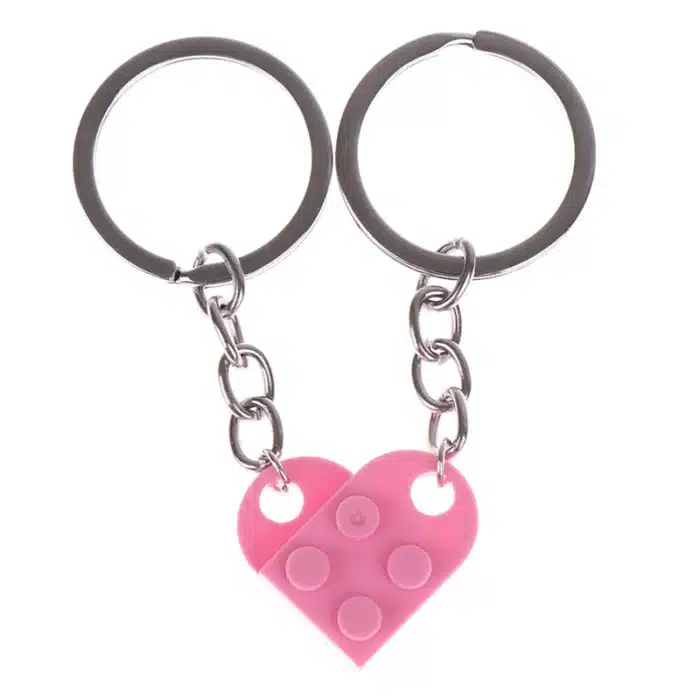 Porte clés couple lego 12