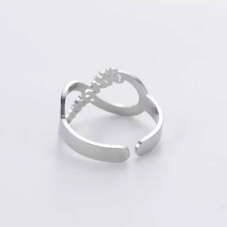 Bague de couple infini prénom 3