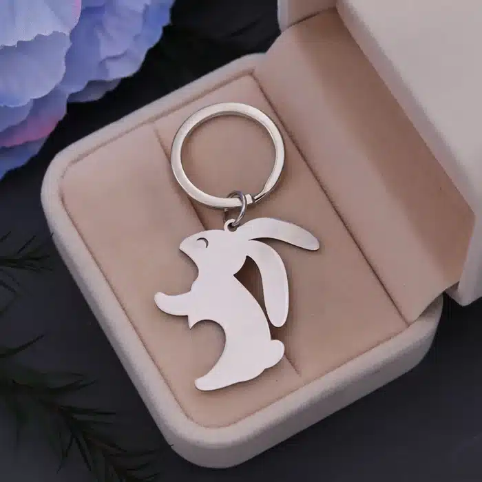 Porte clé couple lapin 6