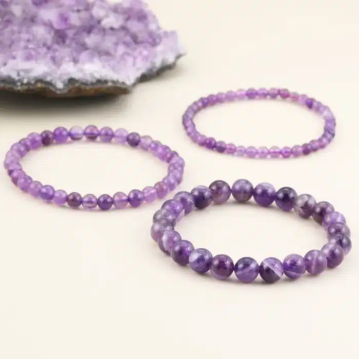 Améthyste Bracelet couple 3