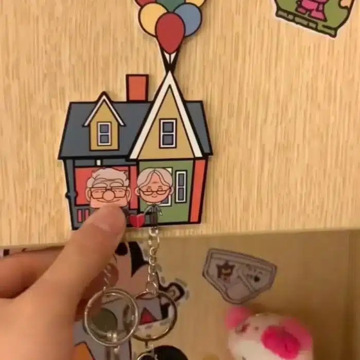 Porte clé couple là haut 2