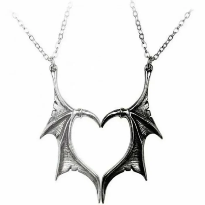 Collier pendentif couple aile 5