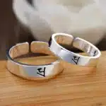 Bague couple style japonais 1