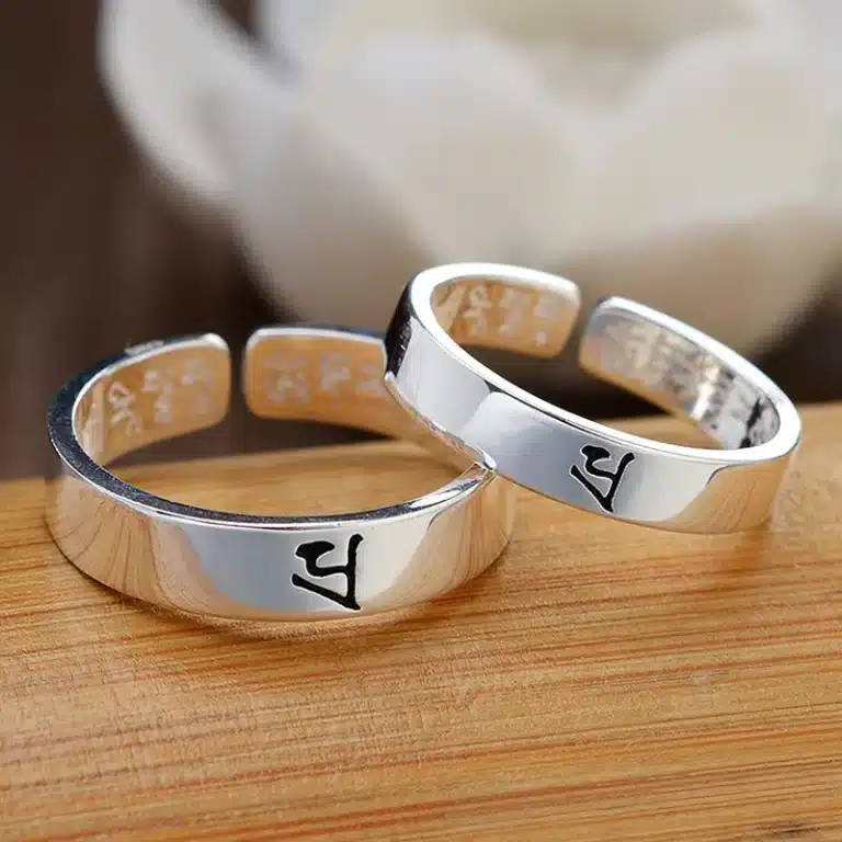 Bague couple style japonais 1