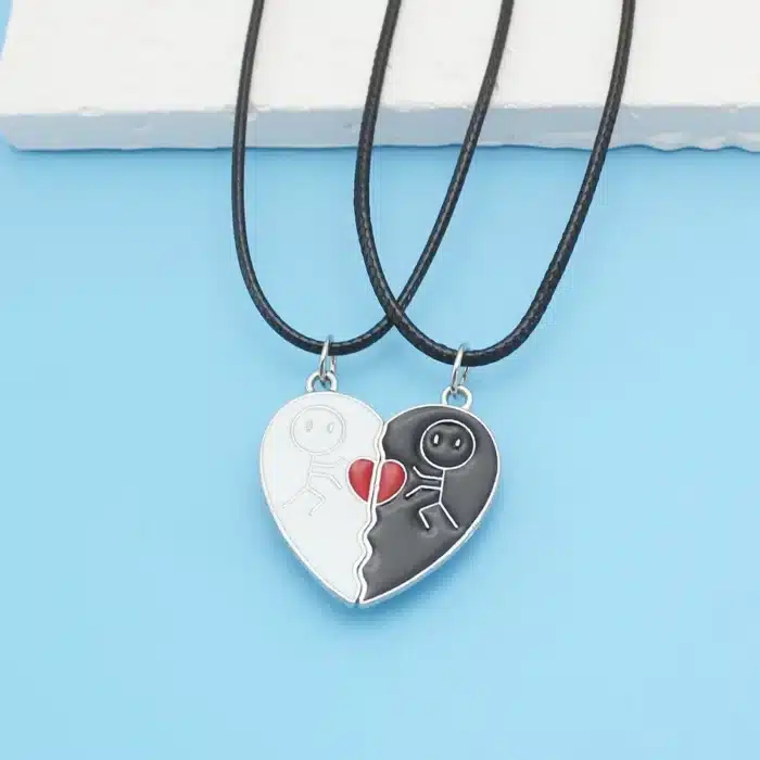 Collier couple cuir 2