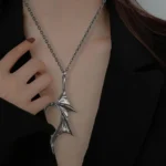 Collier pendentif couple aile 4