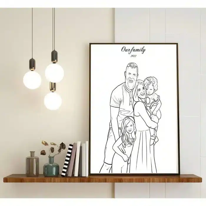 Photo couple dessin cadre photo 5